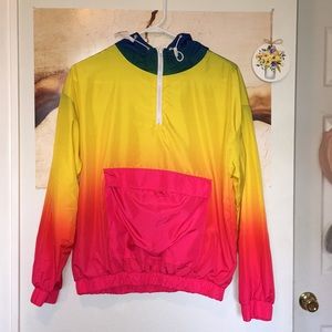 Bright wind breaker jacket